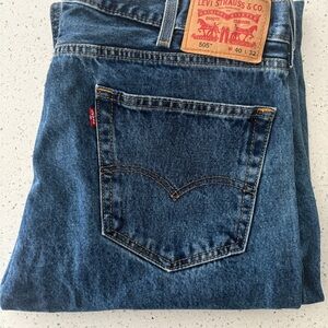 #065 Levi's 505 Men's 40x32 Original Straight Classic Fit Zipper Jeans
